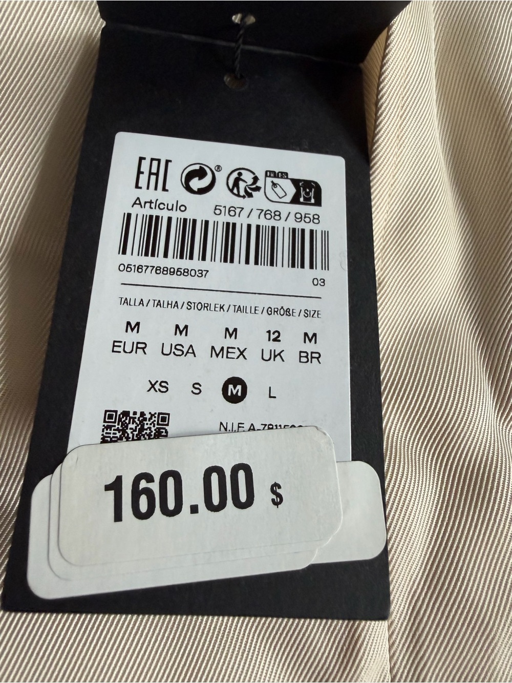 Massimo Dutti Cream Women's Blouse - Picture 2 of 5